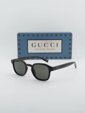 Gucci GG2106S 001 Men Square Sunglasses - Black / Grey